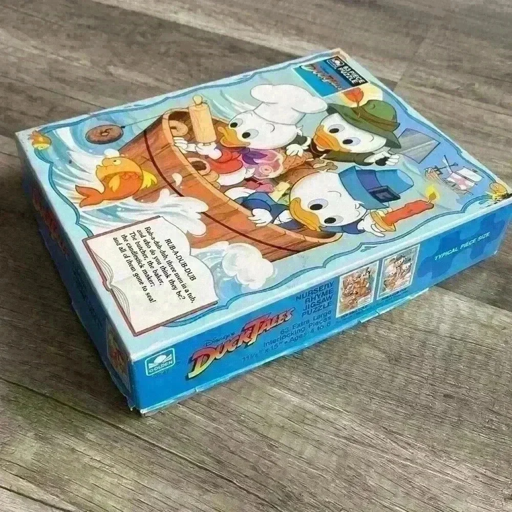 🧩 💚 3/$15 Golden Vintage Disney Duck Tales Children’s Puzzle - Picture 2 of 3